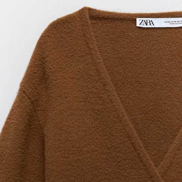 Zara Knit Wrap Sweater - Picture 6 of 9
